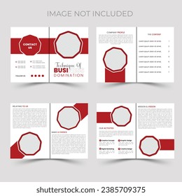 Trifold Brochure Design Template.Vector Design