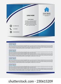 Trifold Brochure Design Vector Template