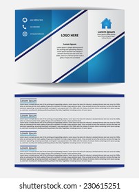 Trifold Brochure Design Vector Template