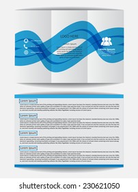 Trifold Brochure Design Vector Template