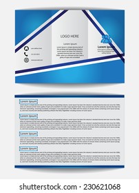 Trifold Brochure Design Vector Template