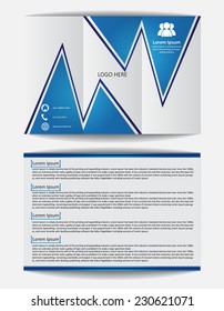 Trifold Brochure Design Vector Template