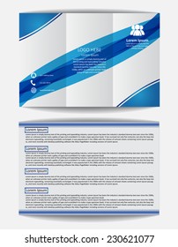 Trifold Brochure Design Vector Template