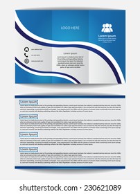 Trifold Brochure Design Vector Template