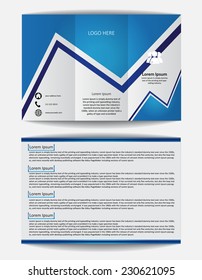 Trifold Brochure Design Vector Template