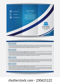 Trifold Brochure Design Vector Template