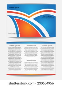 Trifold Brochure Design Vector Template