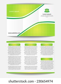 Trifold Brochure Design Vector Template