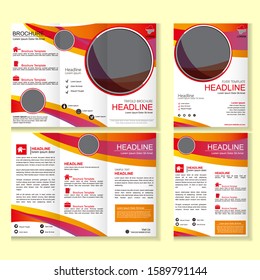 trifold brochure and flyer template set