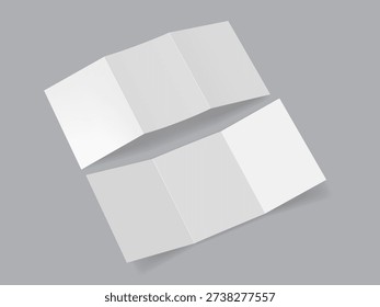trifold brochure illustration for mockup