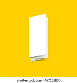 Tri-fold brochure leaflet vector illustration