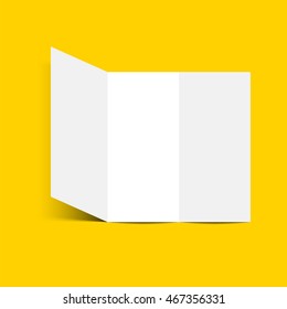 Tri-fold brochure leaflet vector illustration