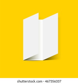 Tri-fold brochure leaflet vector illustration