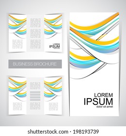 Tri-fold brochure modern design