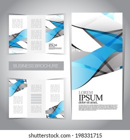 Tri-fold brochure modern design