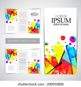 Tri-fold brochure modern design