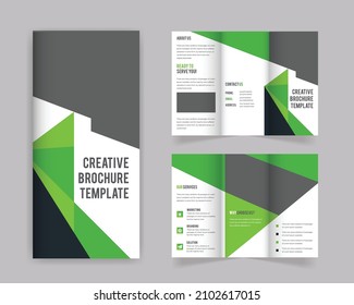 Tri-fold brochure, print ready, 300 dpi. fully editable, business brochure template