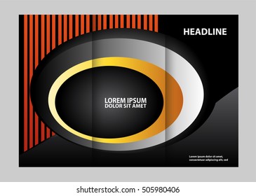Trifold brochure print template
