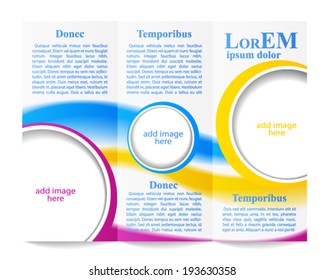 Tri-fold brochure template