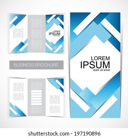 Tri-fold brochure template design