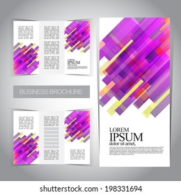 Tri-fold brochure template design