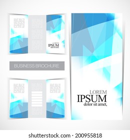 Tri-fold brochure template design
