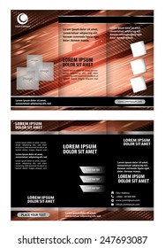 Tri-fold brochure template design 