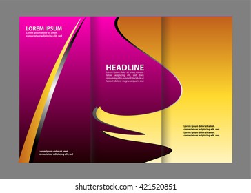 Tri-fold brochure template design
