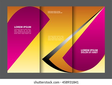Tri-fold brochure template design
