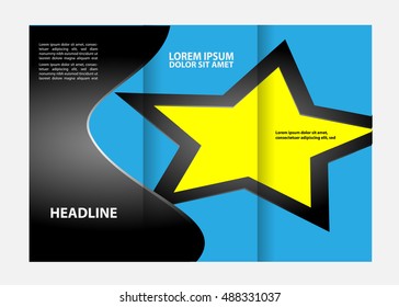 Tri-fold brochure template design
