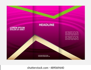 Tri-fold brochure template design
