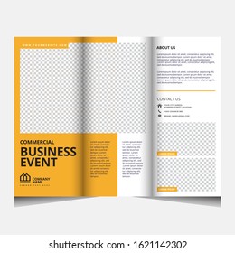 Tri-Fold Brochure Template. Brochure design, cover modern layout, poster, flyer in A4.