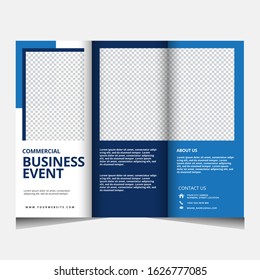 Tri-Fold Brochure Template. Brochure design, cover modern layout, poster, flyer in A4.