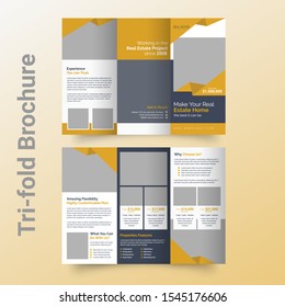 tri-fold brochure template design with creative ideas