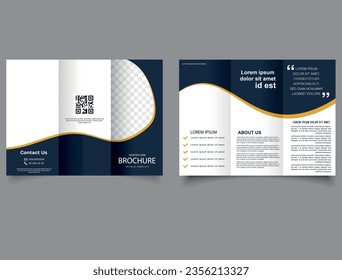 trifold brochure template, three fold cover page. Tri-Fold Brochure.
