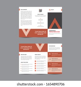 Diseño de vectores de plantillas de folletos triples