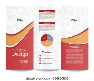 Tri-fold Brochure Template.Corporate business background or cover design can be use for publishing, print and presentation.