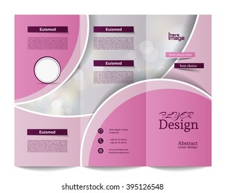 Tri-fold Brochure Template.Corporate business background or cover design can be use for publishing, print and presentation.