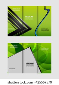 Tri-fold Brochure Template.Corporate business background or cover design can be use for publishing, print and presentation
