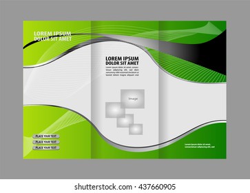 Tri-fold Brochure Template.Corporate business background or cover design can be use for publishing, print and presentation
