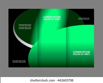 Tri-fold Brochure Template.Corporate business background or cover design can be use for publishing, print and presentation
