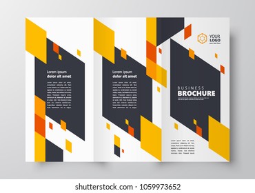 Download Tri Fold Brochure Template Yellow Images Stock Photos Vectors Shutterstock PSD Mockup Templates