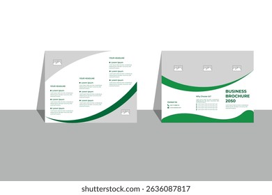 tri-fold business brochure design template