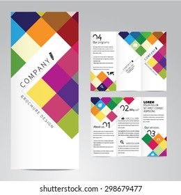 Trifold Business Brochure with icons