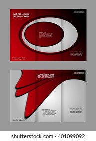 Trifold business brochure print template
