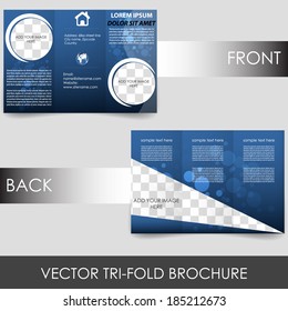 Tri-fold corporate business store brochure