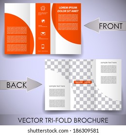 Tri-fold corporate business store brochure 