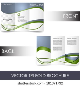 Tri-fold corporate business store brochure/design for print, presentation or publishing