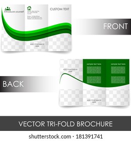 Tri-fold corporate business store brochure/design for print, presentation or publishing