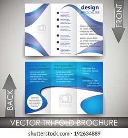 Tri-fold corporate business store brochure/design for print, presentation or publishing 